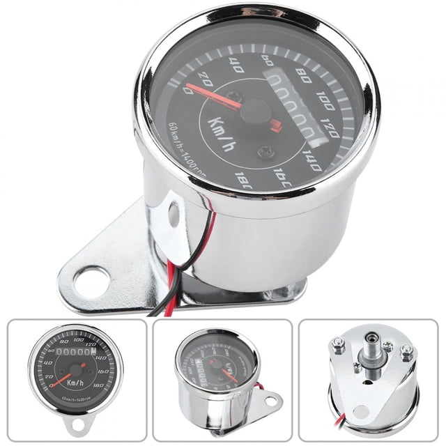 Velocímetro De Motocicleta Dureza A Prueba De Golpes Odómetro De Aleación De Aluminio Alta Sensibilidad Para Ciclismo Motocicleta Ourdoor ANGGREK LED Odometer