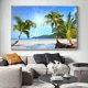 thumbnail image 4 of Cuadros en lienzo con paisajes de playa y vistas al mar, imágenes de árboles de coco, palmeras tropicales, pósteres de arte de pared para decoración del hogar, 4 of 5