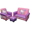Hello Kitty Toddler Sofa, Chair and Ottoman Set, Novelty Chair, Chair, Wood, Plastic, Upholstered