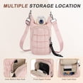 thumbnail image 3 of Unique Bargains Water Bottle Carrier Bag Convenient and Durable Crossbody Water Bottle Holder for Hiking Cycling  Pink, 3 of 7