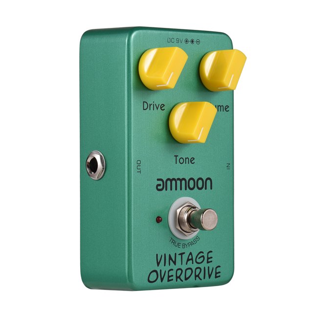 Pedal de efecto ammoon AP-01 Vendimia Sobremarcha Guitarra Pedal de Efectos True Bypass Meterk Pedal de efecto