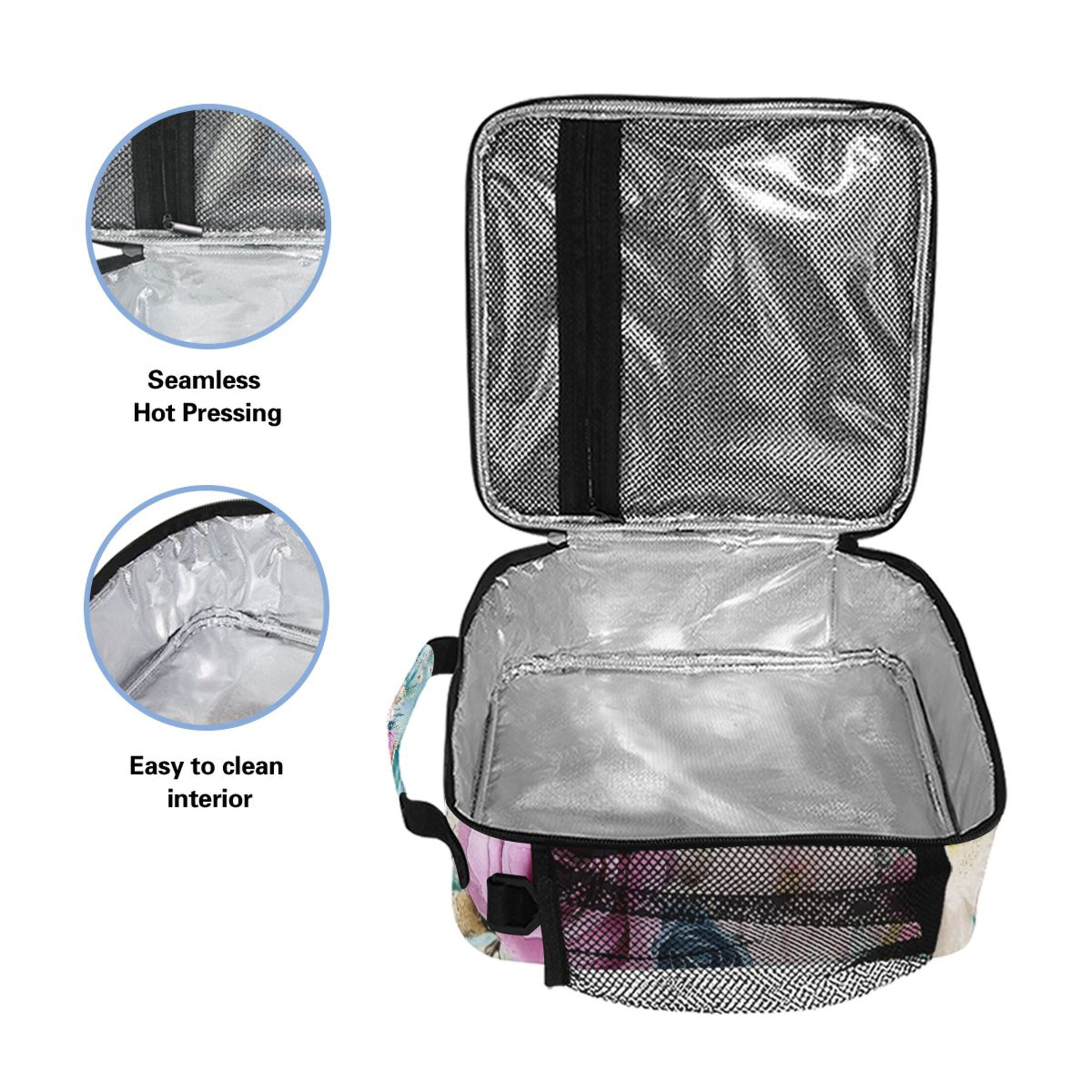 ALAZA Cute Unicorn Lunch Box Insulated Lunch Bag Reusable Thermal Cooler Tote School Picnic