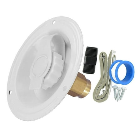 Valterra A01-0176LFVP Recessed Water Inlet - FPT, White (Carded)