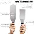 thumbnail image 3 of Griddle Spatula Set HaSteeL Stainless Steel 5 Pcs w/ Scraper, 3 of 7