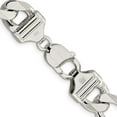 thumbnail image 3 of Sterling Silver 13.5mm Figaro Chain (28 X 13.5) Made In Italy qfg350-28, 3 of 5