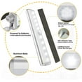 thumbnail image 4 of 2 Pack LED Motion Sensor Lights, 10 LED Closet Battery Operated Lights, Stick-On Anywhere Magnetic Wireless Night Light Bar, Led Safe Light Indoor for Closet Stairs Wardrobe, 4 of 9
