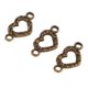 thumbnail image 4 of Broches de Conectores de joyería perfecl, 10 piezas, bronce, DIY, Conectores de la joyería del corazón, 4 of 7