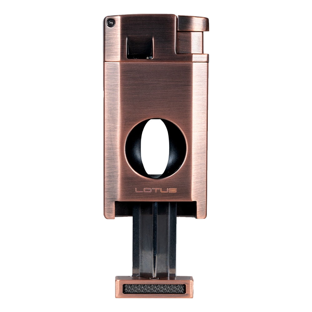 Lotus Excalibur Double Torch Lighter with Two Cutters - Copper