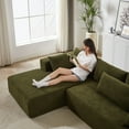 thumbnail image 6 of CKEASEAN 108" Modular Upholstered Boneless Sofa Couch, Deep Seat Sectional Couch with L-Shape Chaise & 6 Pillows, No Assembly Required, Comfy Cloud Chenille Compression Sofa for Living Room/Bedroom, 6 of 22