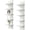 White-5 Tier（2 Pack）, variant on 2 Pack 5 Tier Wall Shelf Unit - Narrow Smooth Laminate Finish - Vertical Column Wall Decor Mount Floating Storage Home Decor Organizer Tall Tower Utility Shelf for Bedroom, Living Room(Black)