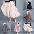 thumbnail image 2 of SUNSIOM Jupe en Tulle Plissée à Plusieurs Couches Taille Haute, 2 of 5