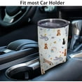 thumbnail image 3 of 20oz Vacuum Insulated Cat Tumbler with Lid and Straw,Reusable Stainless Steel Cute Cats Coffee Mug, Cat Gifts for Women,Man,Friends, 3 of 6