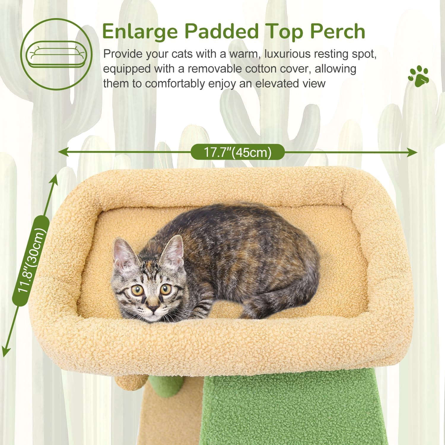 F70 Pro Cat Tree - 70" Tall, Removable Perch, Sisal Scratching Posts, Light Grey Heavy Duty Cat Tower for Large Cats