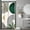Or Vert, variante sur Petit Rideau de Douche Bohème Mi-Siècle Abstrait Simple Feuilles Arquées 36Wx72H Pouces Rv Étroit Moderne Contemporain Lune Vert Or Tissu Décor Salle de Bain Polyester Imperméable 7 Crochets