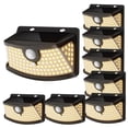 thumbnail image 1 of Luces solares con sensor de movimiento Aootek, 120 LED, IP65, paquete de 8, 1 of 7