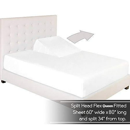 Split Head King Sheets Sets For Adjustable Beds Half Deep Pocket Upto 15 18 Inches 400 Thread Count Size Chocolate Stripe Down 34 From The Top Split Head King Sheets Sets For, Split Head King Sheets For Adjustable Beds