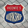 thumbnail image 5 of Vicente's Workshop (2 Pack) 12 inch X 12 inch Shield-Shaped Rust-Free Aluminum Metal Signs Weather Resistant, UV Protected To last, Gift for Dads and Uncles Classic Americana Crafted in, 5 of 7