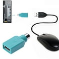 SUNHUFA Male for PS2 to USB Female Adapter Converter Keyboard Mouse