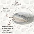 thumbnail image 3 of Zafu de Meditación Naturalness - Cojín Ultraligero con Funda de Transporte - Relleno de Fibra de Coco y Espuma - Ideal para Yoga, Mindfulness y Relajación - Adaptable, Cómodo y Portátil Color Verde, 3 of 9