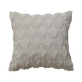 thumbnail image 1 of HEVIRGO Throw Pillow Cover Geometric Tear Resistant Plush Solid Color Simple Style Cushion Case for Bedroom, 1 of 10