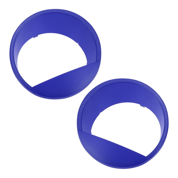 Bisel de Recorte de Faro Unique Bargains, Bisel de Faro, Decoración de Cubierta de Faro para Jeep Wrangler JK 2007-2017, Azul Profundo, ABS, 2 Pcs Frontal Izquierdo, Frontal Derecho