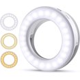 thumbnail image 2 of Luz para selfies, luz para selfies para teléfono celular, anillo de luz para teléfono celular, anillo de luz de 40 LED con 3 niveles de brillo, anillo de luz para selfies recargable por USB, para, 2 of 8