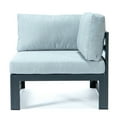 thumbnail image 2 of Maykoosh Boho Beauty 2-Piece Sectional Loveseat Black Aluminum with Cushions, 2 of 5