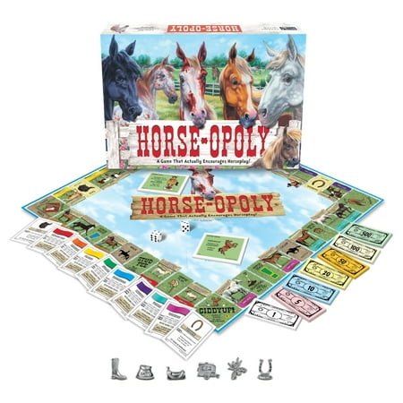UPC: 0730799050459 | Late for the Sky Horse-Opoly Board Game