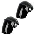 thumbnail image 2 of Protector de máscara facial de soldadura de 2 piezas, máscara facial de soldadura transparente ajustable ligera para protección en el lugar de trabajo Negro, 2 of 8