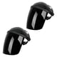 thumbnail image 2 of 2 piezas de protección facial para soldar, capucha para soldar para trabajos de esmerilado, corte y construcción Negro, 2 of 8
