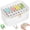 White, variant on Grusce Empty Mahjong Tiles Bag with Zipper, Stylish Storage Bag Waterproof and Multipurpose Case for Mahjong Tiles Accessories and Present(Case Only)