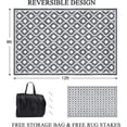 thumbnail image 2 of Outdoor Rugs ;x; Outdoor Patio Rug Reversible Mats RV Camping Rugs Outdoor Area Rug Portable Plastic Straw Rug Outside Rugs for Patio RV Camping Balcony Beach, 2 of 7