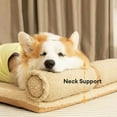 thumbnail image 4 of ShadeMart Grey Elevated & Thickened Pet Bed with Head Support, High-Quality Orthopedic Dog Bed Mattress, Comfort Curved Bolster for Neck & Head, 4 of 6