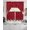 Red Green, variant on Christmas Snowman Swag Kitchen Curtains Sets for Windows 24 Inch Length, Winter Xmas Trees Snowflakes Red Short Window Curtain Panels Swags Valances and Tiers 3 Piece Set for Cafe/Dining Room