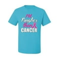 thumbnail image 2 of I'm Tougher Than Cancer Men's Graphic T-Shirt, Light Turquoise, 5XL, 2 of 3