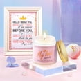 thumbnail image 5 of Spa Gift Basket for Women, Self Care Set With Wine Tumbler, Birthday and Friendship Gift for Mom, Sister, Wife, Female Friend, Pink, 5 of 7