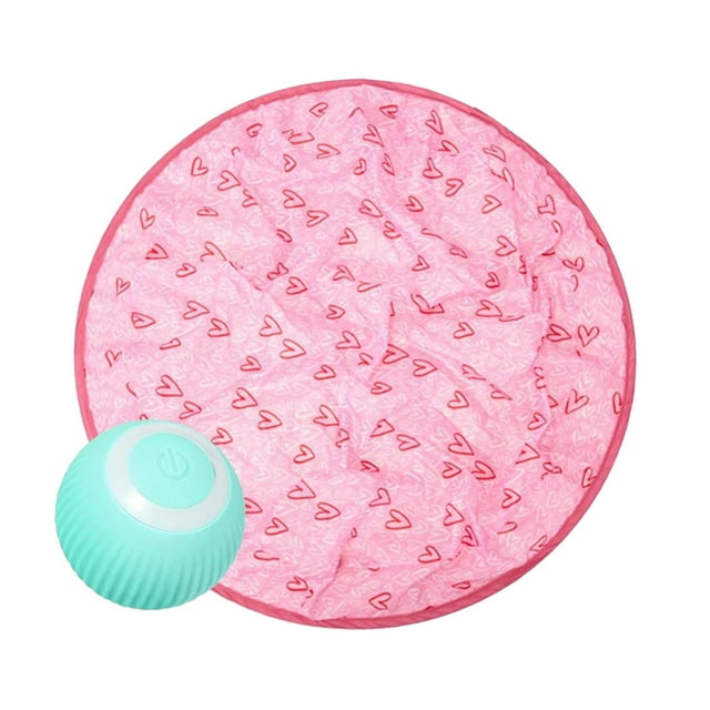 Juguete Interactivo 2 en 1 perfecl para Gatos Cubierta Oculta para Hacer Ejercicio Pelota Rosa