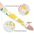 thumbnail image 3 of Manches de Bras de Citron avec Trou de Pouce UV Protection Solaire Respirante Manches de Bras de Refroidissement pour le Cyclisme Course Baskrtball Conduite Pêche, 3 of 7