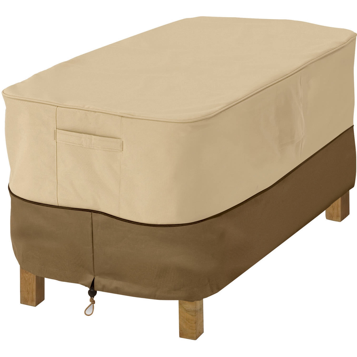 Classic Accessories Veranda Rectangular Patio Ottoman and Table Furniture Storage Cover,... by Classic Accessories