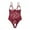 Red, variant on Relanfenk Women Bow Lace Hollow Open Crotch Teddy Bodysuit Backless Jumpsuit Lingerie
