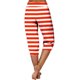 thumbnail image 5 of Mujeres Capri Pantalones Casual Suelto Largo Pantalones de Impresión con Corbata Elástica Cintura Y Bolsillos, 5 of 6