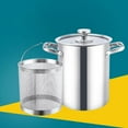 thumbnail image 3 of Olla de cocina gruesa de acero inoxidable 304 Sunnimix Freidora CON tapa de vidrio, 3 of 8