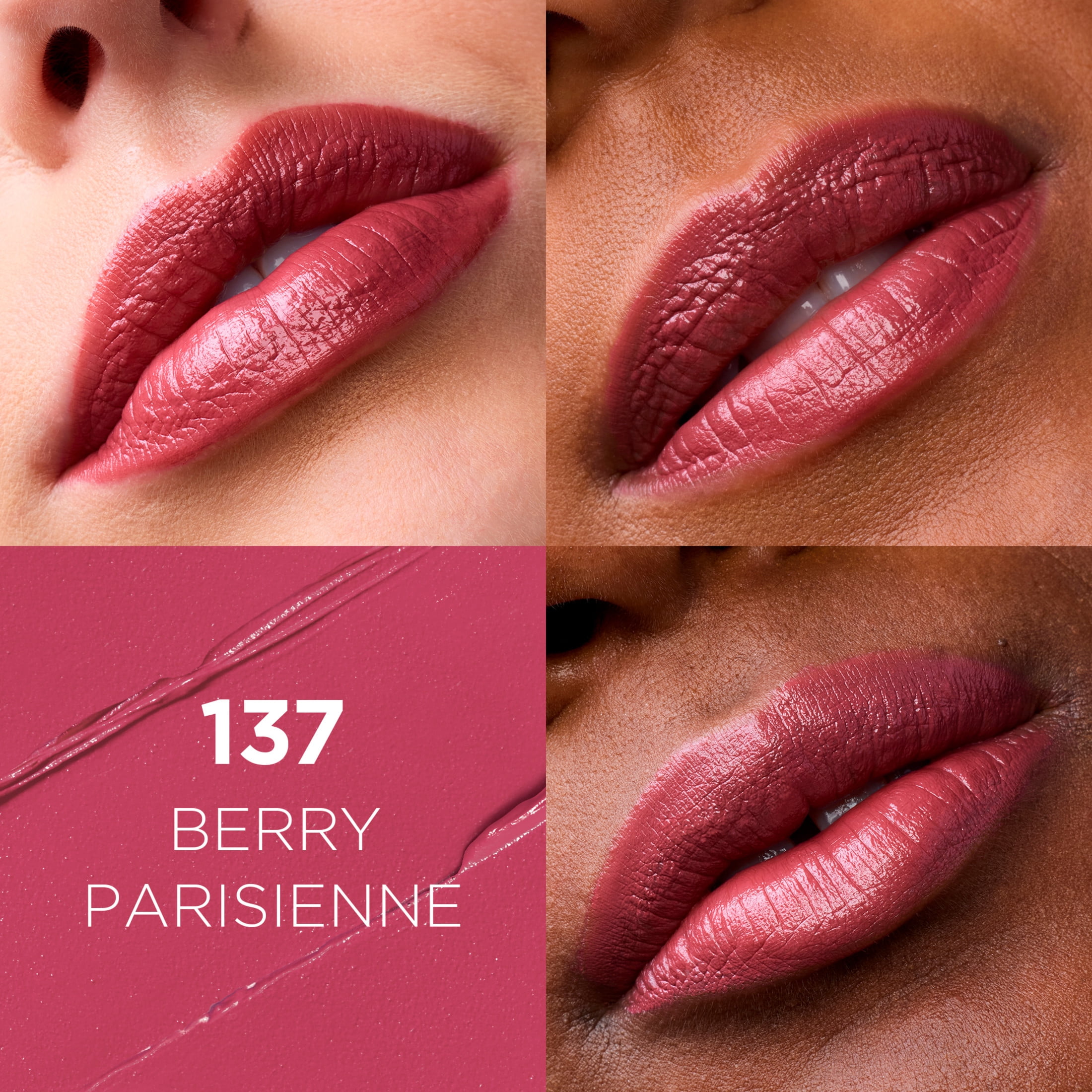 (2 pack) L'Oreal Paris Colour Riche Original Satin Lipstick for Moisturized Lips, 137 Berry Parisienne