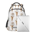 thumbnail image 7 of FORMRS Kids School Backpack Elementary Student Unisex Travel Bookbag with Reflective Stripes, Cartoon Ice Cream Pattern, 7 of 7