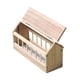thumbnail image 3 of Comedero de madera para palomas, plato para aves de corral, diseño de casa de madera para jardín, dispensador de alimentos para aves de corral,, 3 of 9