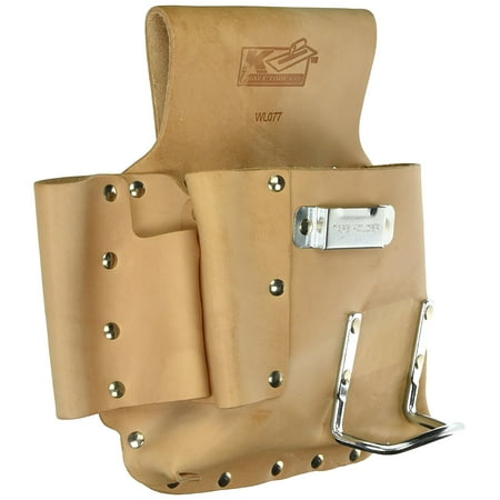 WL077 Drywall Tool Pouch, The best heavy leather drywell tool pouch on the market By Kraft (Best Scale On The Market)