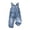 F6 Blue, variant on Curuila Toddler Girls Romper Solid Color Sleeveless Denim Overalls With Adjustable Straps Comfortable Bodysuits Blue Size 12-18 Month