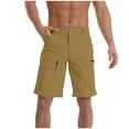 thumbnail image 2 of Xdegoge Mens Cargo Shorts Adjustable Waisted Button Bermuda Durable Breathable Short Pants Lightweight Casual Loose Wear for Travel Golf Camping With Multi Zipper Pockets, 2 of 7