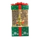 thumbnail image 4 of Caja de música navideña portátil con forma de linterna y árbol de Navidad nevado y brillante Verde, 4 of 9