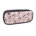 thumbnail image 2 of Picia Panda Pattern Large Capacity PU Leather Pencil Case Organizer Pen Marker Holder Double Zipper Storage Bag Big Pencil Pouch for College Office, 2 of 6